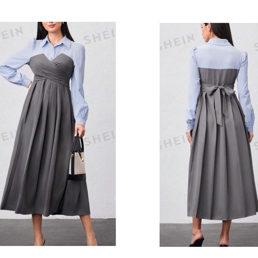 Front wrap maxi dress